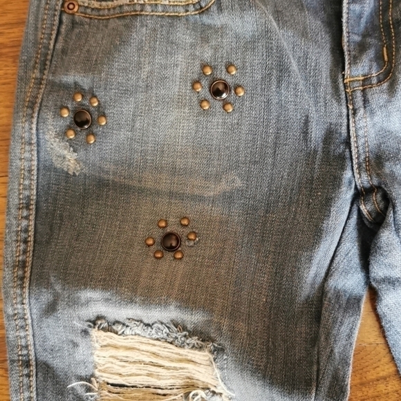 Moto UK Design Bohemian Distressed Studded Bootcut 25 - Picture 5 of 12